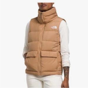The North Face Women's Gotham Down 600 Vest in Almond Butter Size Large